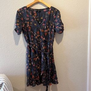 NWT Luck Brand faux-wrap mini dress.